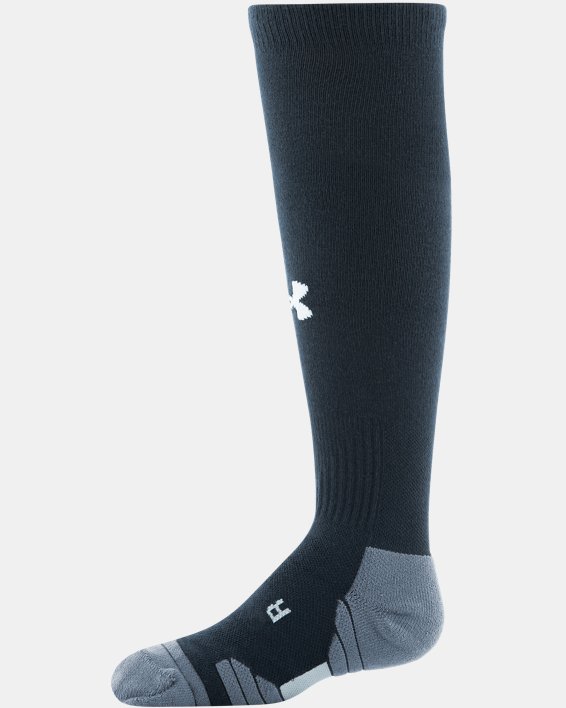 Kids' UA Team Over-The-Calf Socks, Black, pdpMainDesktop image number 1